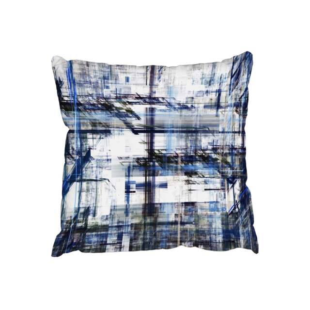 Cushions - Blue Grunge Pattern (Cushion) Multi