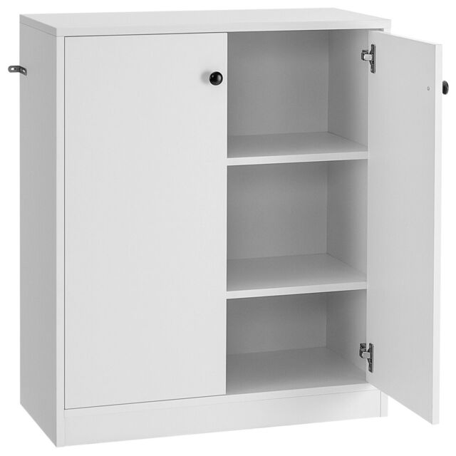COSTWAY 2 Door Storage Cabinet Buffet Cabinet 3 Shelves Sideboard Kitchen Hallway