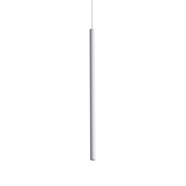 Look 40cm Slim Pendant Ceiling Light White 1x LED 220lm 3000K