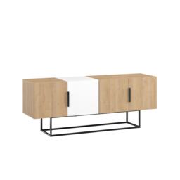 Decortie Tontini TV Stand 140x37.5x55cm Oak White