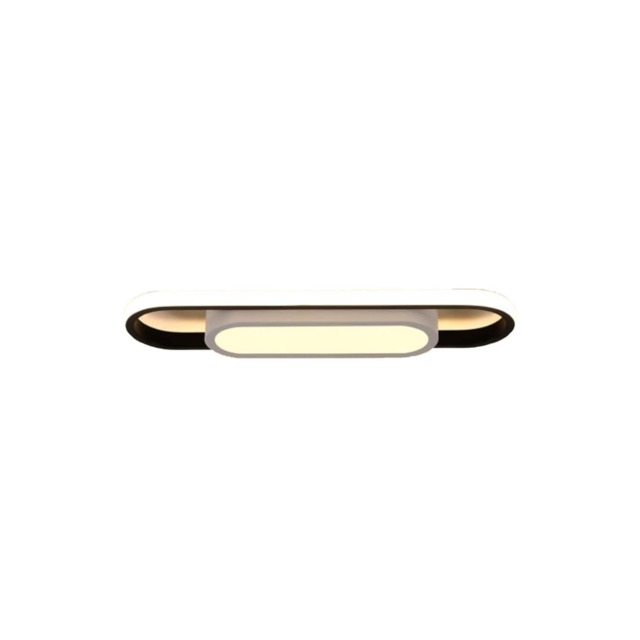 Black LED Ceiling Light 30 W Creative Warm White