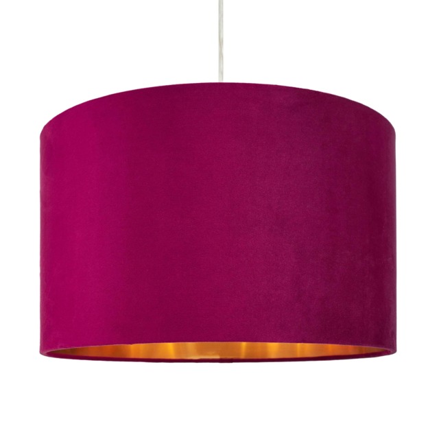 BHS Large Velvet Easy Fit Light Shade, Red Red Red 1