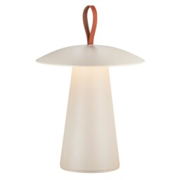 Nordlux Ara Outdoor Table Battery Light Sand Aluminium Intergrated LED Touch Dimmer, IP54