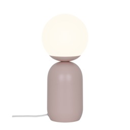 Nordlux Notti Indoor Table lamp Pink Metal E14 Hand Blown Glass - Mains Powered, IP20