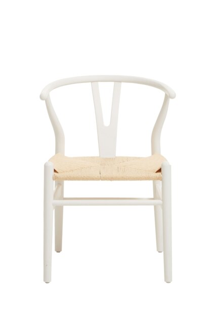 Orsina Decent Wishbone Antique White Chair, Scandinavian Swivel Dining Chair For Dining Room, Stylish Modern Chair