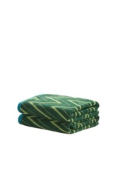 Helix Cotton Towels Striped Luxury Soft Quick Dry Absorbent Green Hand towel 1