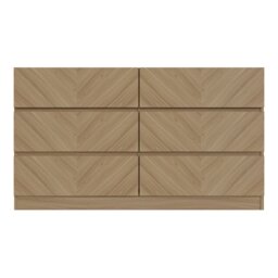 Catania 6 Drawer Chest Brown Euro Oak