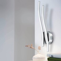 EGLO Valmora Curved White/Chrome LED Wall Light