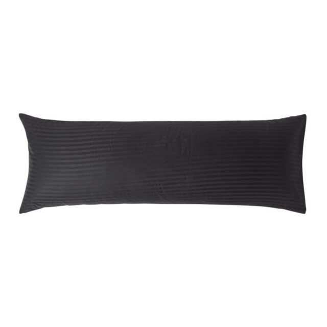 Homescapes Black Egyptian Cotton Ultrasoft Body Pillowcase 330 TC