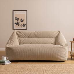 Icon Cecilia Jumbo Cord Sofa Bean Bag, Stone