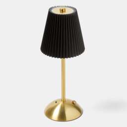 OHS Pleated Bedside Lamp LED Rechargeable Cordless Night Light