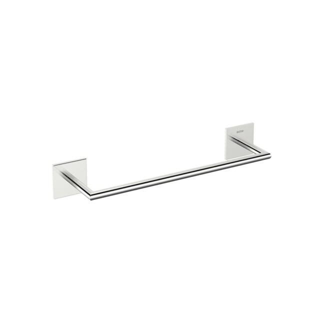 Cosmic Bathroom Towel Wall Mounted Rail with Chrome Finish Light Grey 30 cm