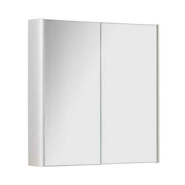 600mm 2 Door Bathroom Mirror Cabinet- White Gloss- (Choice) White White 1