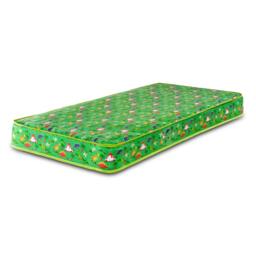 Dreamy Dinosaur Kids Mattress - 16.5cm Deep, Dual-Sided Comfort Green European Single