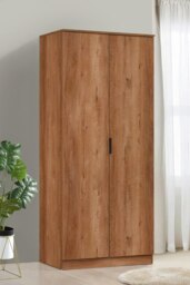 Richmond Chesnut 2 Door Double Wardrobe Brown Oak