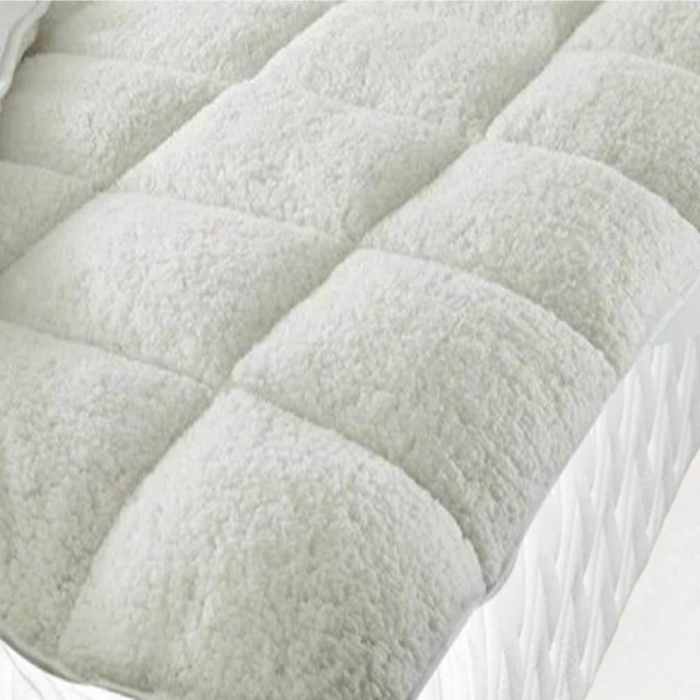 Gr8 Home Super Soft Teddy Mattress Topper Enhancer Double Size Bedding