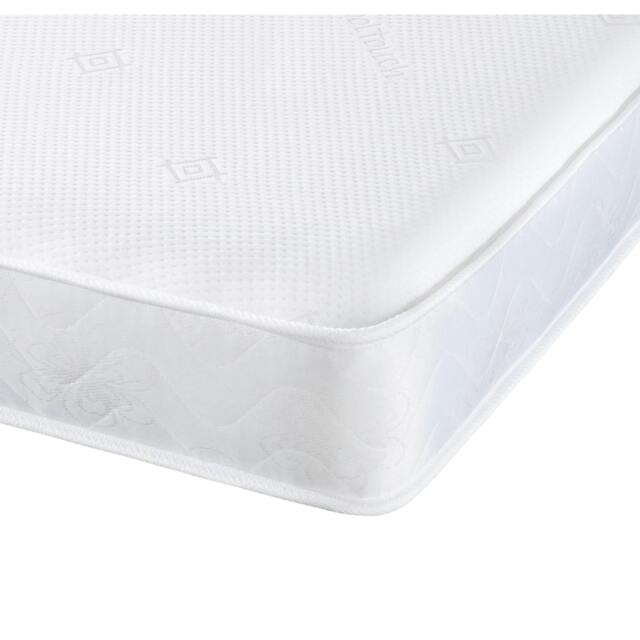 Hybrid Memory Foam Mattress for Superior Comfort - 6 Inch Deep, Medium Firm Support White European Small Single