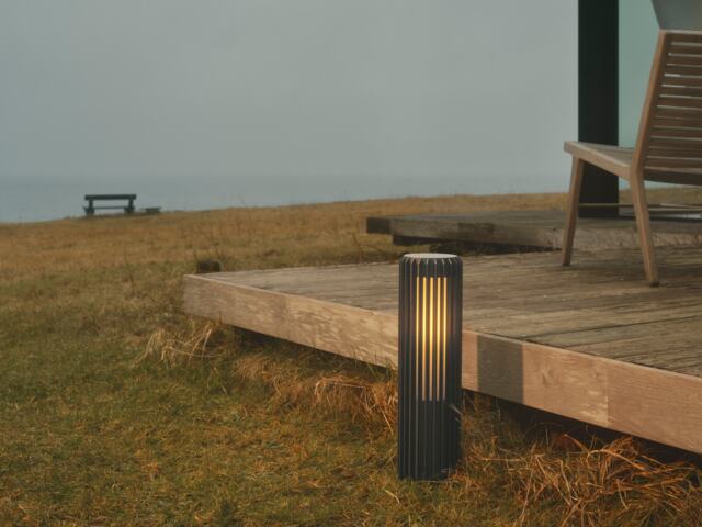 Nordlux Aludra Outdoor Garden Post Black Aluminium E27 Coastal/Marine Safe - Mains Powered, IP44