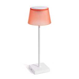 Auraglow Rechargeable Cordless LED Table Lamp - CAPRI Red White/Red