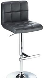 Cuborn Black Bar Stool Faux Leather Black