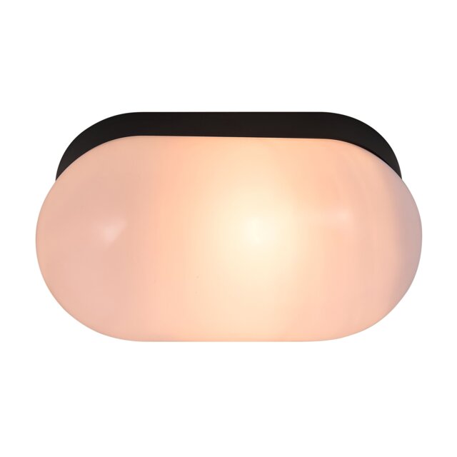 Nordlux Foam Indoor Wall Light Black Plastic E27 Bathroom Safe - Mains Powered , IP44 Black Black