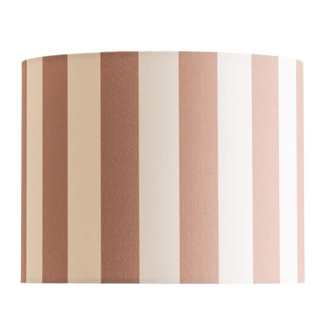 ValueLights Callie Natural and Brown Stripe Small Shade
