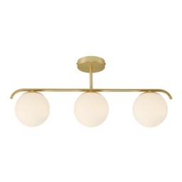 Nordlux Grant Indoor Ceiling Light Brass Glass E14 Hand Blown Glass - Mains Powered, IP20 Gold