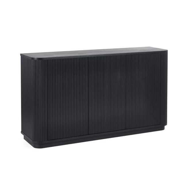 Premium Lauriston Fluted Sideboard in Black Ash