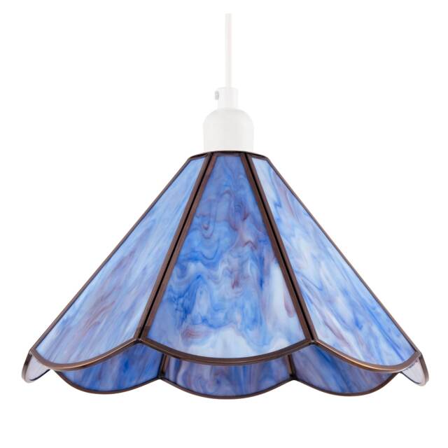 Classic Lavender Purple Tiffany Glass Easy Fit Pendant Lighting Shade