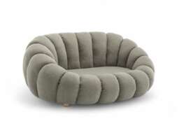 Teddy Boucle Fabric Sage Green 2 Seater Sofa MIRIELLE