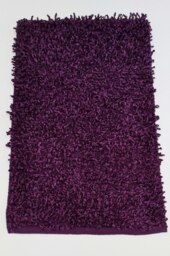 Oxford Shaggy Polyester Rug (55x85 cm) Purple Aubergine 1