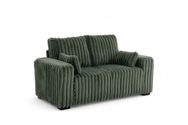 Green Jumbo Cord 2 Seater Sofa BOLZANO