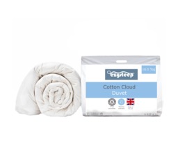 Ezysleep 10.5 Tog Feels Like Down Cotton Cloud Duvet - High-Quality Microfibre Filling Multi White/Grey