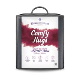 Slumberdown Comfy Hugs Heated Throw, Indigo Blue