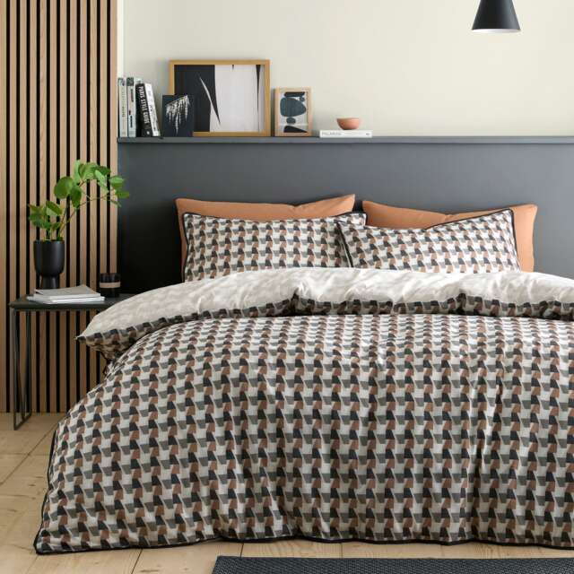 Appletree Jett Duvet Cover Set Brown/Bracken