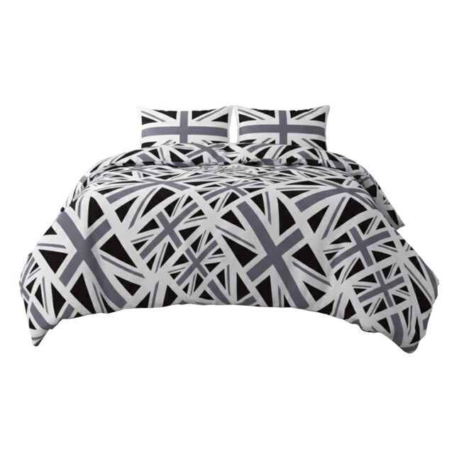 Union Jack Duvet Cover Set Trendy British Flag Bedding Bedroom Decor Blue King