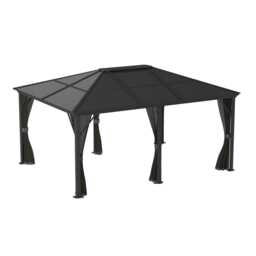 Sojag Meridien Gazebo 3.7m x 4.9m - Aluminum - L485 x W365 x H270 cm - Powder-Coated