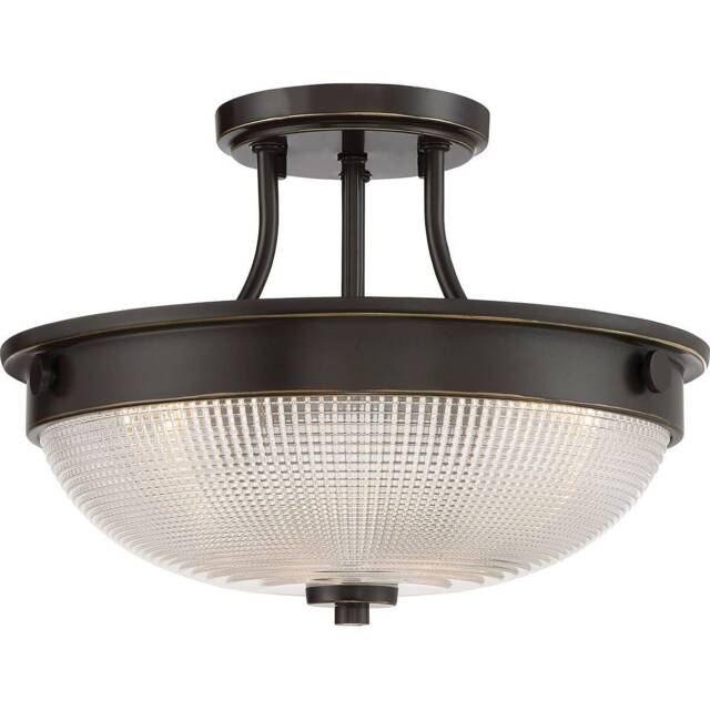 Mantle 2 Light Semi-Flush - Palladian Bronze, E27