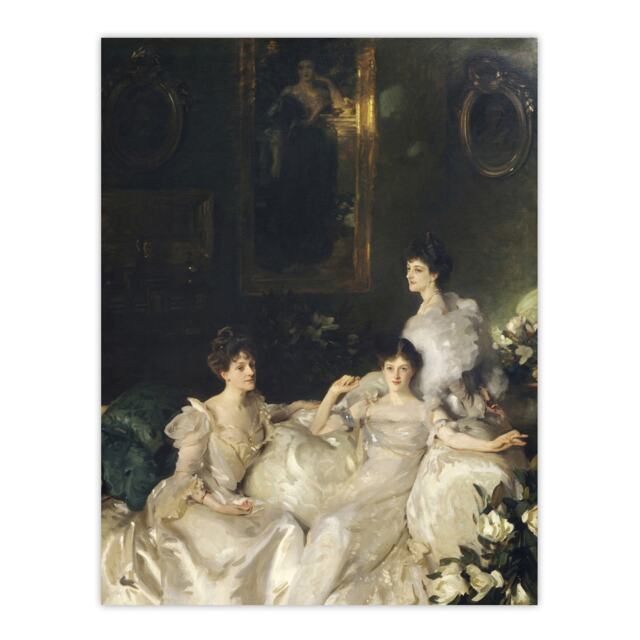 "The Wyndham Sisters Portrait Sargent Huge Wall Art Poster Print 24X32"""