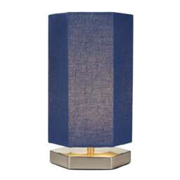 BHS Glow Kid's LED Hexagon Table Lamp, Navy
