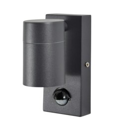 BHS Jared Outdoor Up or Down Wall Light with Sensor, Dark Grey