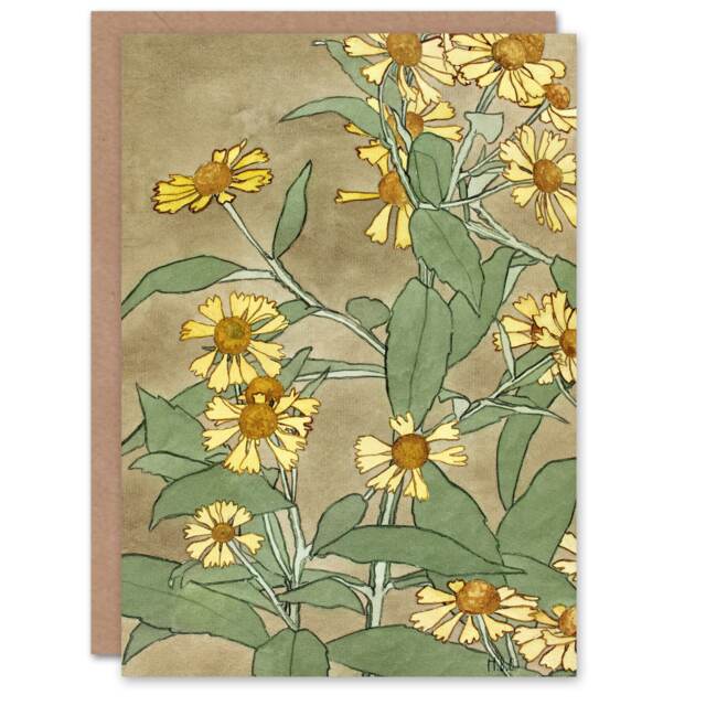 Hannah Borger Overbeck Art Card Daisies with Yellow Petals