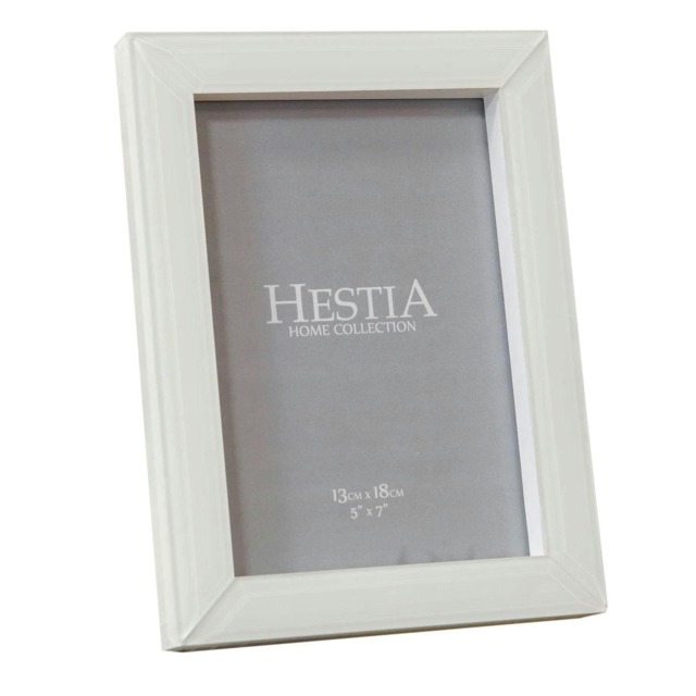 "Hestia White Glass Photo Frame 5"" x 7"" HE1500F57 DE Multi One Size"