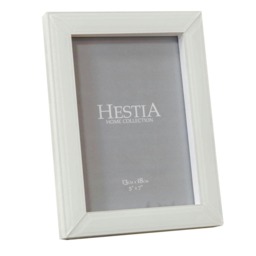 "Hestia White Glass Photo Frame 5"" x 7"" HE1500F57 DE Multi One Size"