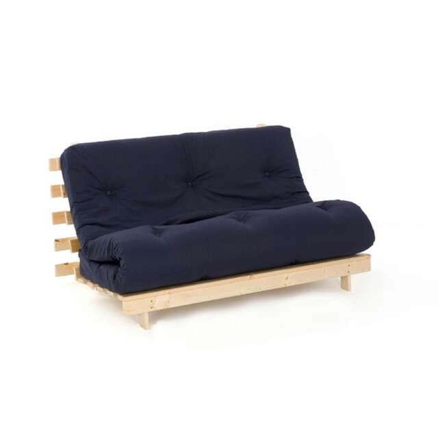 4ft Small Double Futon Mattress And Base Set in Navy