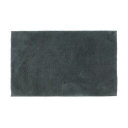 Hotel Luxury Deep Pile Bath Mat - Slip Resistant, Anti-Viral Bathroom Rug Grey Charcoal Grey