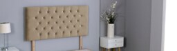 "Mink Plush Velvet Chesterfield Headboard Multi 5FT King 26""inch Headboard"