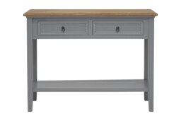 Orsina Rustic Antique Grey Console Table, Sturdy Build Hallway Table, Decorative Surface Modern Console Table