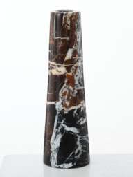 Orsina Black Marble Tapered Vase,Multi-Functional Large Marble Vase, Easy to Clean Tall Tapered Vase