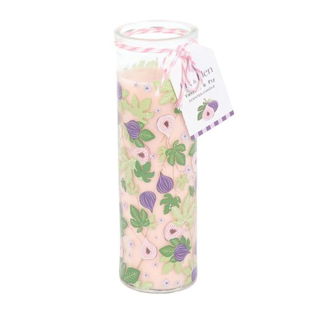 Something Different Fig and Vanilla Tube Candle White White/Purple One Size 1